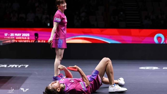 世界1位ペア撃破に「番狂わせ」と中国メディアも衝撃　吉村真晴、大藤沙月ペアの快進撃に「過小評価してはならない」【世界卓球2025】