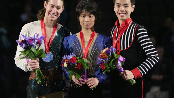 男子フィギュアスケートアメリカで町田が優勝（2014年10月25日）（c）Getty Images