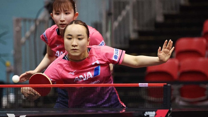 伊藤美誠、早田ひなとの“みまひな”ペア再結成に注目　初戦でインドペアと激突、全日本5連覇の同学年コンビ復活に熱視線【卓球・USスマッシュ】