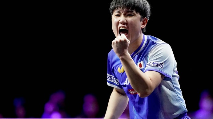快勝の張本智和、決勝で激突可能性の両雄は「どちらも格上」　日本のエースがアメリカ勢撃破で戴冠に王手【WTTチャンピオンズ横浜】
