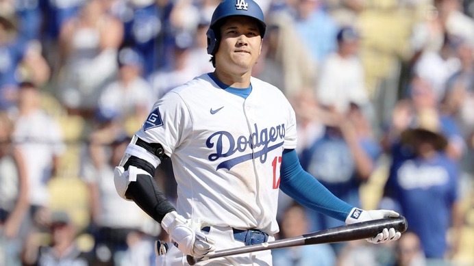 【MLB】大谷翔平、今季41号でナ・リーグ首位タイも……9回裏満塁で空振り、ロマン砲・シュワーバー超え「144」で三振王に迫る