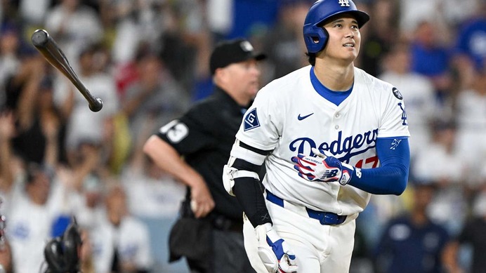 【MLB】大谷翔平、終盤劣勢から“182キロ”今季50号アーチ　2年連続の節目はルースらに続く「史上6人目」