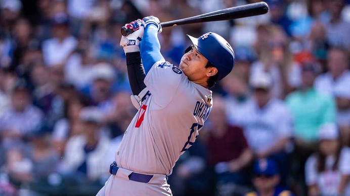【MLB】自己・球団最多55号を放った大谷翔平、今季成し遂げた“偉業”を公式サイトが称賛「本塁打王よりさらに良い賞を受賞する」
