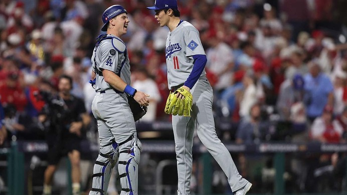 【MLB】“クローザー”佐々木朗希が大谷翔平先発試合を締めた　ド軍がフィリーズに逆転勝ちで地区シリーズ先勝
