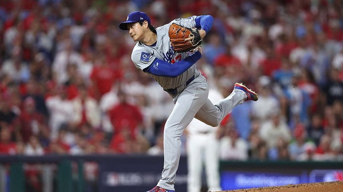【MLB】大谷翔平、“歴史的PS二刀流デビュー”で6回9K3失点の粘投　最速163キロに敵地驚愕、テオスカーが値千金逆転弾