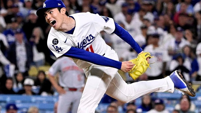 【MLB】佐々木朗希、同点の8回から“3イニング回跨ぎ”の完璧パフォーマンス　米記者絶賛の快投「特別という言葉では足りない」