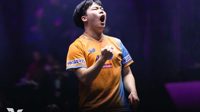 松島輝空、世界15位のサウスポーが見据える“高み”　難敵相手にストレート勝ちも「目指すは優勝しかない」【WTTチャンピオンズ・モンペリエ】