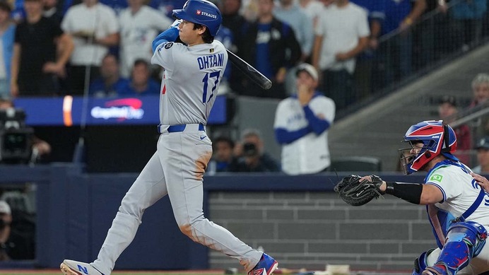 【MLB】大谷翔平、逆転世界一へ163キロ右前打&#038;マルチ安打で奮闘　投手では3回途中KOも、バットでドジャースを牽引