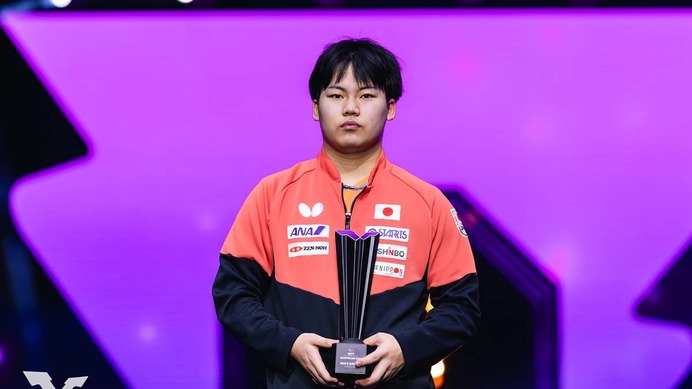 松島輝空、世界13位に浮上の18歳にWTTが熱視線「トップクラスへの地位を築く」　快進撃のサウスポーがトップ10入りも視野に