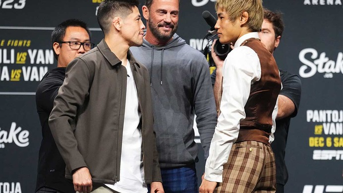 【UFC】平良達郎が着用したオーダーメイドスーツ、その“裏話”に「いいね100万回押させて」「素敵すぎる」　元王者モレノとフェースオフ