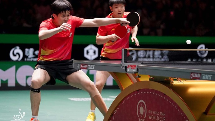 卓球日本の全勝止めた中国は「無敗記録に終止符を打つ」　激闘を大会公式評価　王楚欽・孫穎莎ペアの“夢のスタート”を称賛【ITTF混合団体W杯】