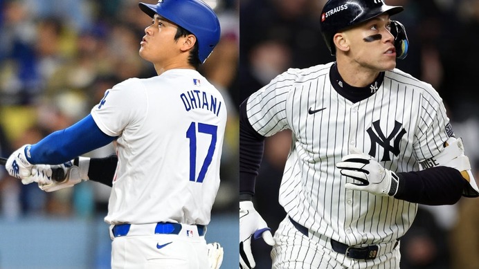 【MLB】西海岸は大谷翔平が席巻も……東海岸から王者ジャッジが「浸食」　米データサイトが全米50州“閲覧数トップ”の人気選手を公開