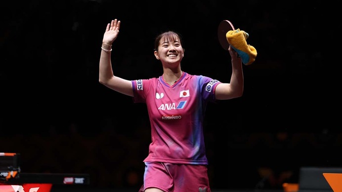「ナガサキが壮大なカムバック」長﨑美柚が伊藤美誠に見せた“1－3”からの大逆転　快進撃のサウスポーを大会公式が称賛【WTTファイナルズ香港】