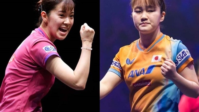 長﨑美柚は世界女王・孫穎莎と、大藤沙月は新星サウスポー・蒯曼と激突　同士討ちを制した日本女子2選手は中国撃破なるか【WTTファイナルズ香港】