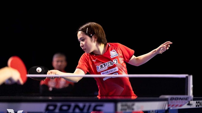 平野美宇、18歳の台湾選手に中盤苦戦もフルゲームの激闘制す　次戦で世界16位“元チームメイト”との日韓戦へ【WTTチャンピオンズ・ドーハ】