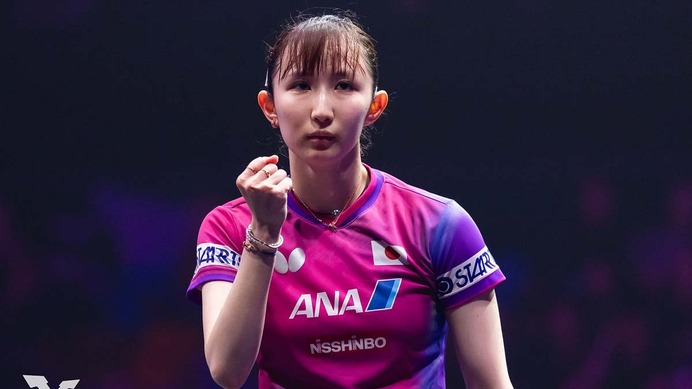 早田ひな、初対戦の中国勢とフルゲーム熱戦も逆転勝利　世界40位と3度のデュースの激闘制したサウスポーが3回戦進出【シンガポールスマッシュ】