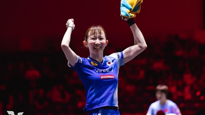 早田ひな、世界5位のサウスポー撃破に明かした想い　触発されたフィギュア金メダリストの存在「私の卓球を見てほしい」【シンガポールスマッシュ】