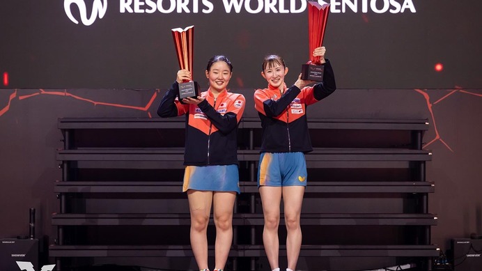 卓球日本女子のWエース“みわひな”ペアが示した存在感　張本美和が語ったロス五輪への重要性「ダブルス種目が大事」【シンガポールスマッシュ】