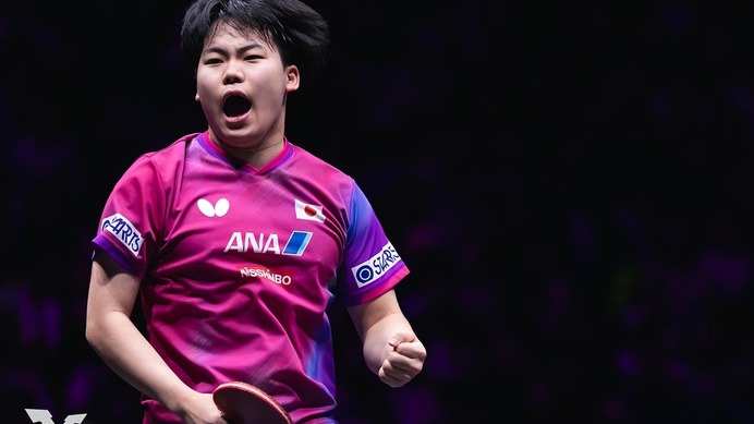 松島輝空、世界王者・王楚欽への雪辱果たし「一番強い選手に勝ててうれしい」　中国撃破のサウスポーが会心勝利に喜び【WTTチャンピオンズ重慶】