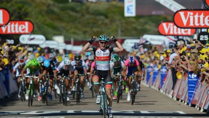 　第100回ツール・ド・フランスは6月30日にバスティア～アジャクシオ間の156kmで第2ステージが行われ、ラジオシャックレパードのヤン・バークランツ（ベルギー）が優勝。総合成績でも首位に立ちマイヨジョーヌを獲得した。