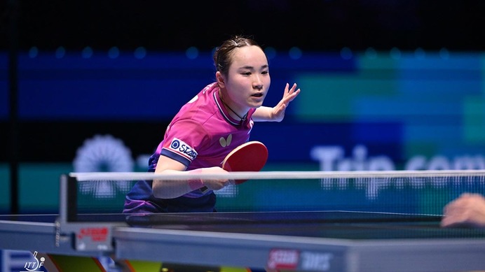 伊藤美誠、世界2位・王曼昱にストレート負けでベスト8進出ならず　2大会連続のメダル狙うも16強で終戦【ITTF男女ワールドカップ】