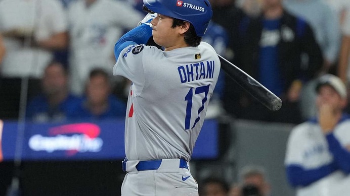 【MLB】大谷翔平、執念の178キロ右前打で「50」試合連続出塁達成　球団史上3位タイに浮上　ドジャースは敗戦