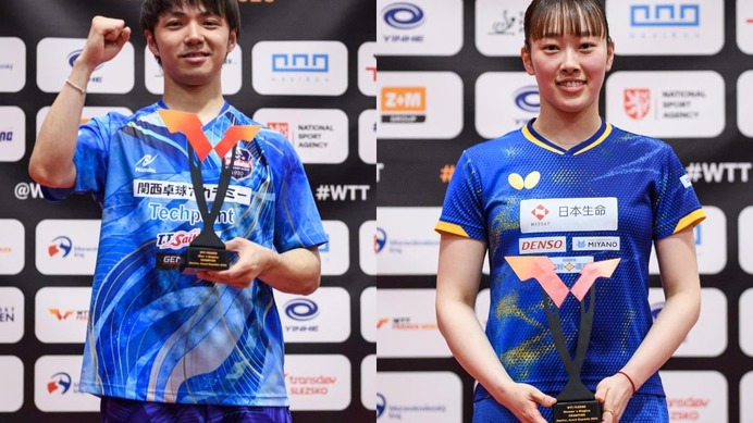 卓球日本の快進撃に公式が賛辞　木造勇人は「優勝で歓喜の鐘が鳴り響く」　2冠の赤江夏星は「圧倒的な強さ」【WTTフィーダー・ハビージョフ】