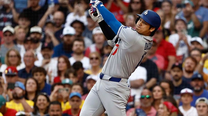 【MLB】大谷翔平、今季8号先頭打者アーチからの……初回159キロで2奪三振　復活の二刀流に米記者驚き「彼はフェアじゃない」
