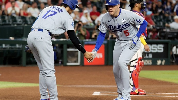 【MLB】打撃好調のフリーマン「大谷翔平は史上最高の選手、一緒にプレーできて楽しいよ」　ドジャースは首位独走で全球団トップの「+127」