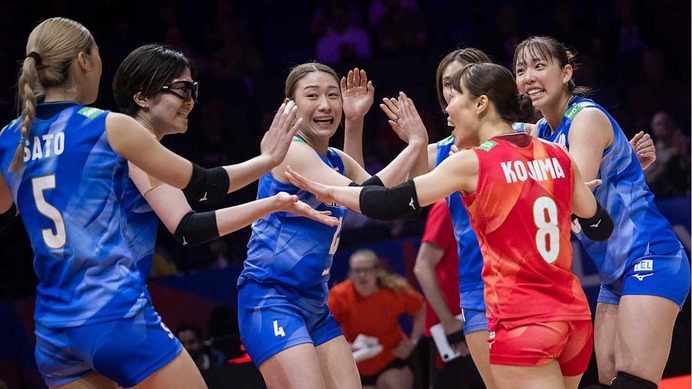 バレー女子日本代表、ウクライナ撃破の連勝劇を称賛「またも力強いパフォーマンス」　最多22得点の石川真佑ら躍動で好発進【VNL2026】