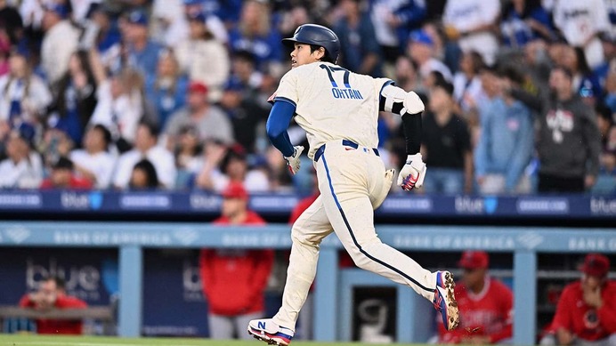 【MLB】大谷翔平、打者一巡での“177キロ11号”に本拠地熱狂「ショウヘイで9点目」　公式が初回に見せた驚愕スタッツに注目