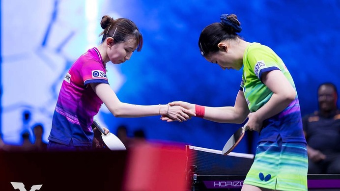 張本美和、中国メディアが分析した早田ひな撃破の要因は？　WTT公式はWエースの戦いに熱視線「ライバル関係が燃え盛る」【USスマッシュ】