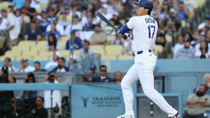 【MLB】大谷翔平、Aロッドやプホルス超えた「史上5位のスピード記録」　規格外の“低弾道アーチ”でメジャー通算300号達成