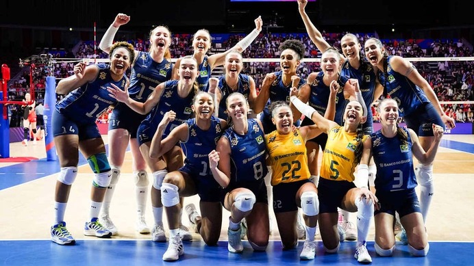 バレー女子日本代表を撃破のブラジルは「プレッシャーを跳ねのけて勝利」　公式メディアは勝負を分けたブロック力を称賛【VNL2026】