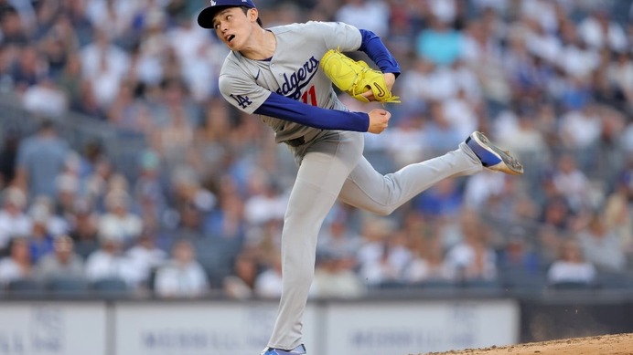 【MLB】“渡米後最速更新”の佐々木朗希、ドジャース球団新「100マイル超え21球」　米記者絶賛のパフォーマンス「正真正銘エース級だった」