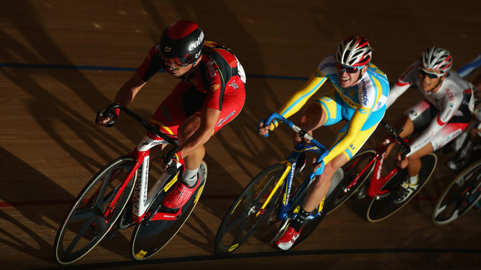 UCI2014-15トラックワールドカップ第2戦イギリス・ロンドン大会、男子ポイントレースはエロイ・テルエル（スペイン）が優勝（c）Getty Images