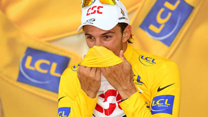 　ツール・ド・フランスのプロローグを制したファビアン・カンチェラーラ（26＝スイス、ＣＳＣ）。04年にリエージュでのプロローグに勝っているが、今回はだれもがカンチェラーラを優勝候補としてみるなかの勝利だった。表彰式終了後の記者会見で以下のように語った。