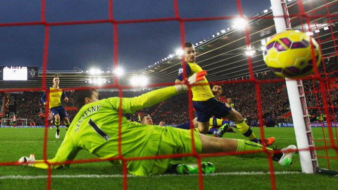 サウサンプトンvsアーセナル（2015年1月1日）（c）Getty Images