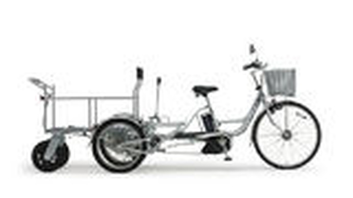 政府は、産業競争力強化法の「企業実証特例制度」を活用して、物流用途のリヤカー付電動アシスト自転車に関する規制に特例措置を創設する。