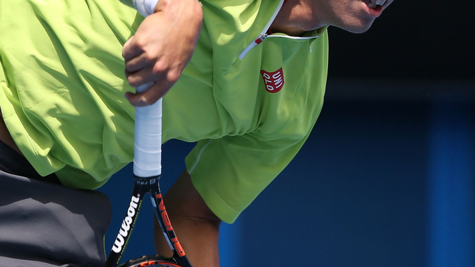 錦織圭（2015年1月20日）（c）Getty Images