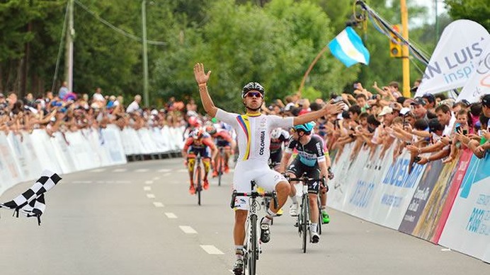 2015年ツール・ド・サンルイス第3ステージ、フェルナンド・ガビリア（コロンビアナショナルチーム）が優勝