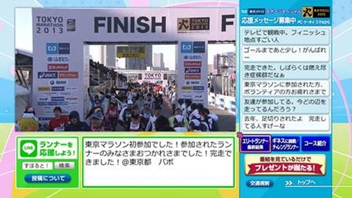 東京 マラソン テレビ 中継