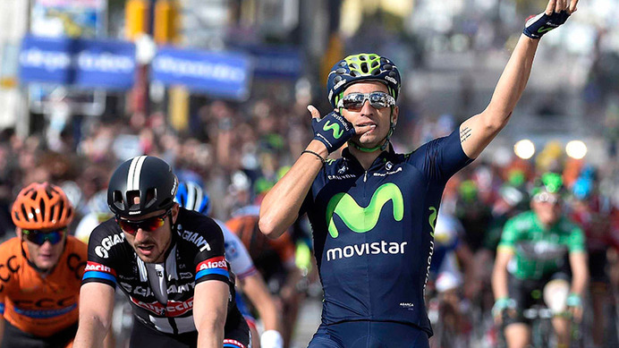 2015年アンダルシア一周第2ステージ、フアンホセ・ロバト（モビスター）が優勝
