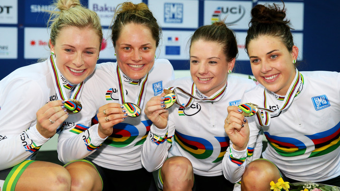 2015年UCIトラック世界選手権、女子団体追い抜きはオーストラリアが世界新記録で優勝