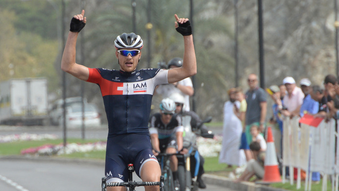 2015年ツアー・オブ・オマーン第6ステージ、マティアス・ブランドル（IAMサイクリング）が優勝