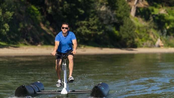 水上自転車 Schillers1 で自由気ままな水上サイクリング Cycle やわらかスポーツ情報サイト