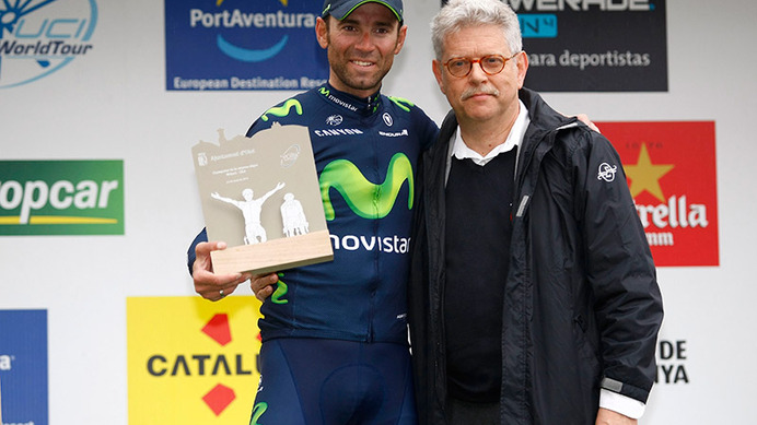 2015年カタルーニャ一周第2ステージ、アレハンドロ・バルベルデ（モビスター）が優勝