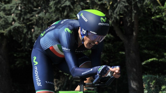 2015年シルキュイ・シクリスト・サルト第3ステージ個人TT、アドリアーノ・マローリ（モビスター）が優勝