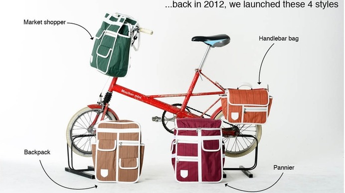 自転車用のバッグシリーズ「Goodordering Cycling bags2.0」