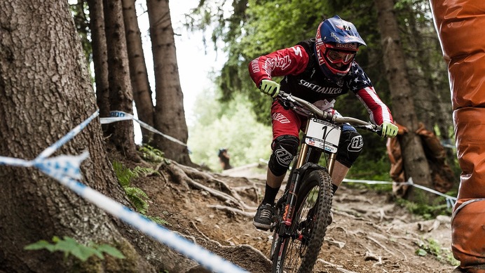 2015年UCI MTBワールドカップ・ダウンヒル第3戦オーストリア・レオガング男子、アーロン・グウィンが優勝